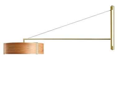 THESIS - Handmade wood veneer and metal wall lamp (Request Info).