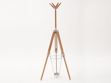 TRESPOLONE - Beech coat stand with umbrella stand (Request Info).