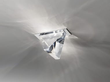 TRIPLA - LED crystal ceiling lamp by Fabbian