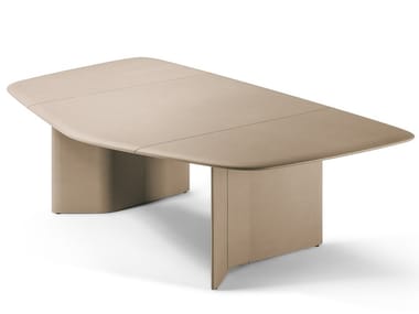 TRUST - Tanned leather executive desk (Request Info).