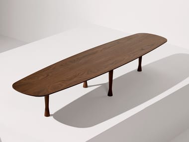 UNICA - Low wooden coffee table (Request Info).
