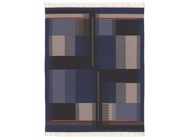 ZET - Rectangular wool rug with geometric shapes (Request Info).