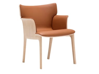 ADELA REX BU1412 - Oak chair with armrests (Request Info).
