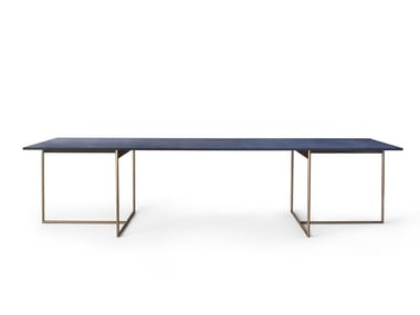 ALAMO - Rectangular cultured marble table (Request Info).