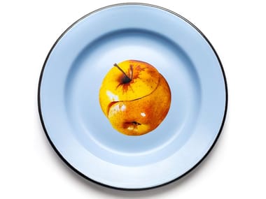 APPLE - Enamelled metal plate (Request Info).