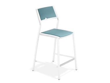 AXA BARSTOOL 1075/06 - Upholstered barstool with footrest (Request Info).