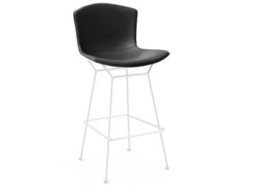 Bertoia - Leather stool with bag (inquiry for quote).