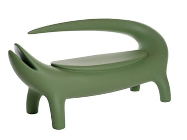 BIG KROKO - Polyethylene garden bench (Request Info).