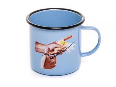 BIRD - Enamelled metal mug (Request Info).