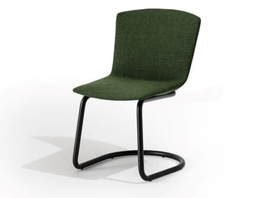 CALUM HOME - Cantilever upholstered fabric chair (Request Info).