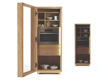CAMBUSA COOK GLASS SMALL/JUMBO - Multifunctional storage unit in blockboard and solid wood (Request Info).