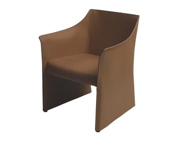CAP CHAIR 2 - Tanned leather easy chair (Request Info).