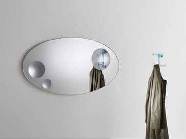 CELESTE - Oval wall-mounted crystal mirror (Request Info).