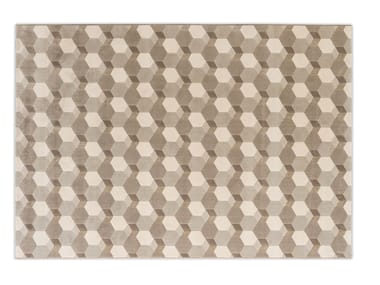 CEMENTINO - Synthetic fibre rug with geometric shapes (Request Info).