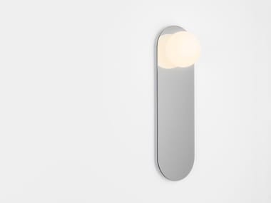 CIRC - Oval wall-mounted mirror with integrated lighting (Request Info).