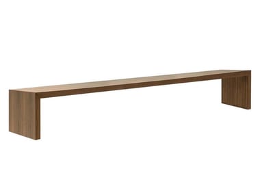 CLOSED BENCH WALNUT - Walnut bench seating (Request Info).