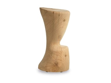 COPPA - High solid cedar wood stool with footrest (Request Info).