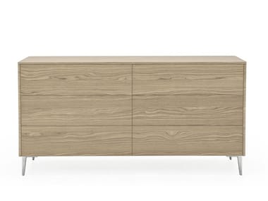 BOSTON - Wood veneer chest of drawers (Request Info).