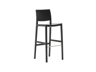 DUOS BQ2756 - High wooden barstool (Request Info).