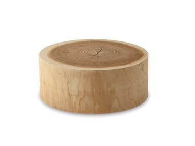 ECO - Low round cedarwood coffee table (Request Info).