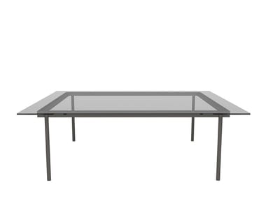 ELEMENT TABLE - Square glass coffee table (Request Info).
