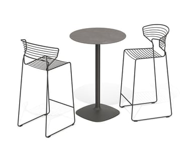 ELLIS - Round ceramic high table (Request Info).