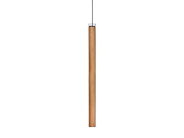 ESTELA LARGE - LED wood veneer pendant lamp (Request Info).