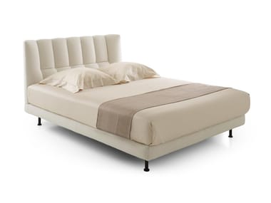 EVISA - Fabric double bed with upholstered headboard (Request Info).