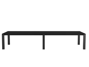 EXTRA CONFERENCE TABLE ME01336 - Rectangular aluminium and wood conference table (Request Info).