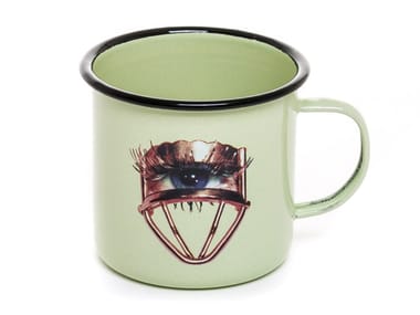 EYE - Enamelled metal mug (Request Info).