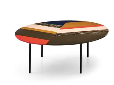 FISHBONE - Round methacrylate coffee table (Request Info).