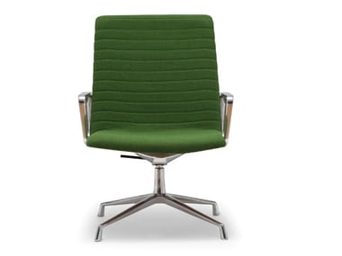 FLEX EXECUTIVE BU1893 - Swivel office chair with armrests with 4-Spoke base (Request Info).