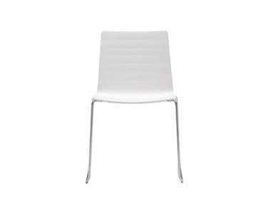 FLEX HIGH BACK SI1621 - Sled base upholstered stackable chair (Request Info).