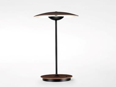 GINGER 20M - LED cordless aluminium and wood table lamp (Request Info).