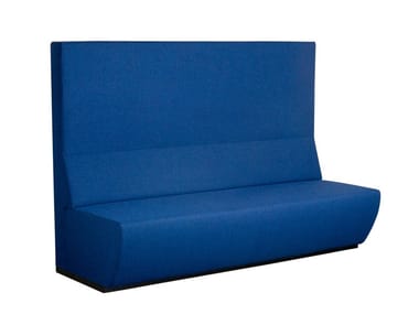 TRAIN BENCH - Sectional high-back fabric sofa (Request Info).