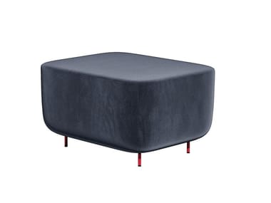 HOFF - Upholstered rectangular fabric pouf (Request Info).