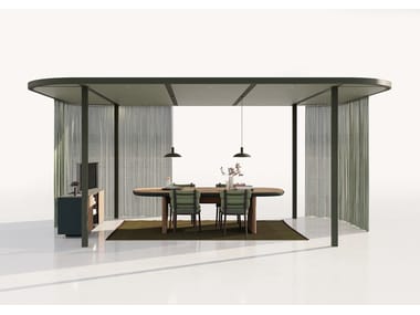 HUB OPEN WITH CURTAINS - Office booth (Request Info).
