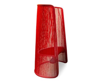 HUSK - Polyethylene cord high-back armchair (Request Info).