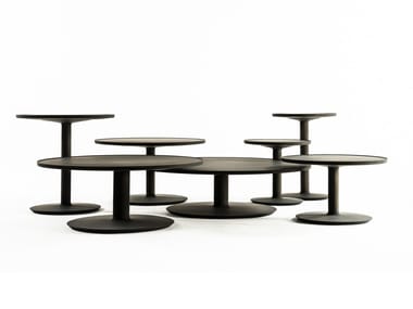 IMPERIAL FAMILY - Round oak coffee table (Request Info).