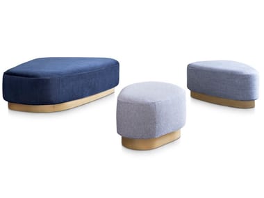 ISLAND - Upholstered fabric pouf (Request Info).