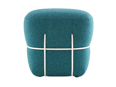 LACE - Upholstered rectangular fabric pouf (Request Info).