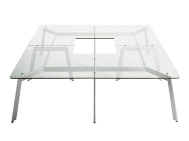 LINK - Glass and steel table (Request Info).