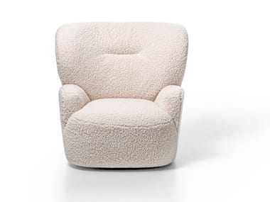 LOLL 09 - Fabric armchair with removable cover with armrests (Request Info).
