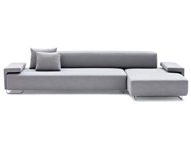 LOWLAND - Sectional fabric sofa with removable cover (Request Info).