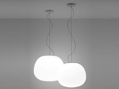 LUMI MOCHI - Blown glass pendant lamp by Fabbian