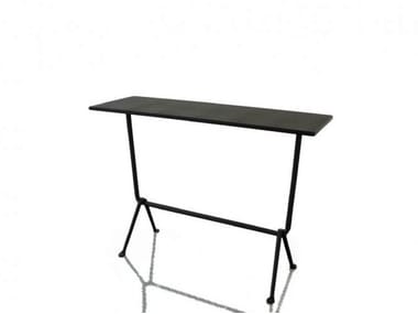 OFFICINA - Rectangular galvanized plate console table (Request Info).