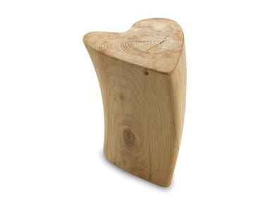 ONE LOVE - Low solid cedar wood stool (Request Info).