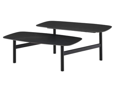 PANTOGRAPHE - Rectangular porcelain stoneware coffee table (Request Info).