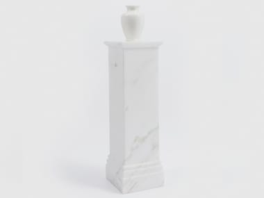 PEDESTAL VASE NO. 3 - Calacatta Oro marble decorative object (Request Info).