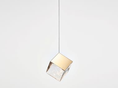 PYRITE - Handmade Blown crystal pendant lamp (Request Info).